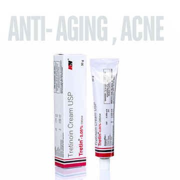 Tretinoin Cream USP 0.05% - 30g - Anti Aging Cream 